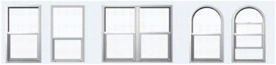 single hung window configurations