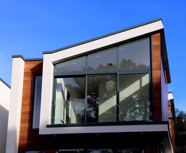 hurricane impact windows on modern South Florida home in Palm Beach County