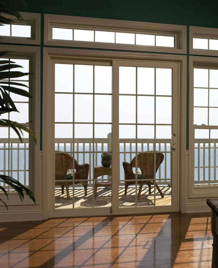 Hurricane WINDOWS and doors in waterfront home