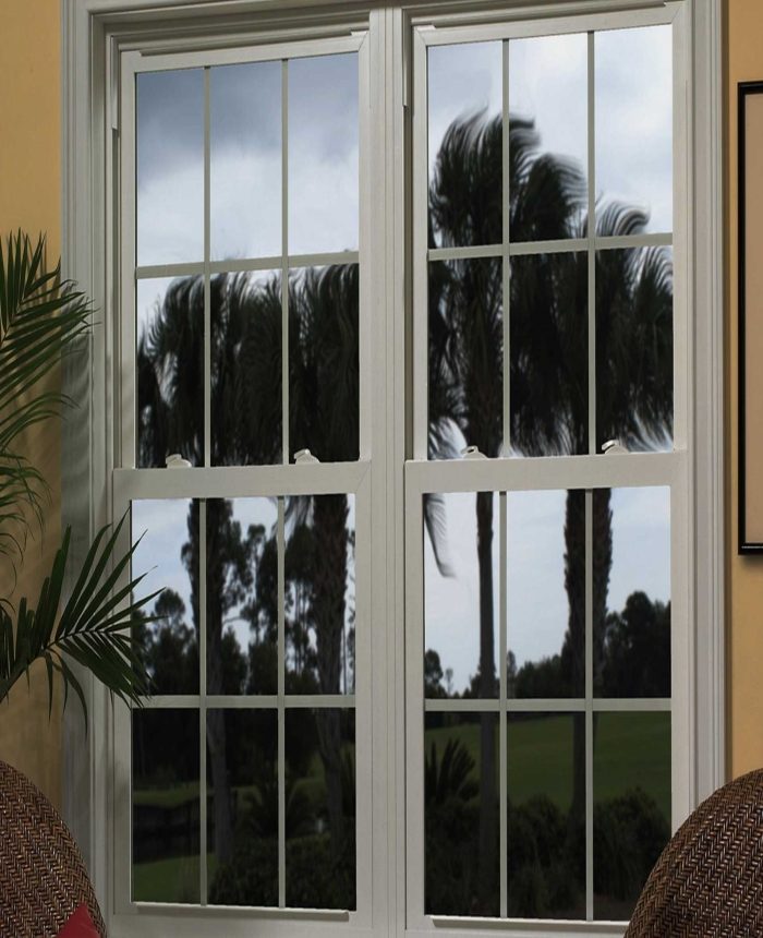 Hurricane impact WINDOWS protecting South Florida home from a storm