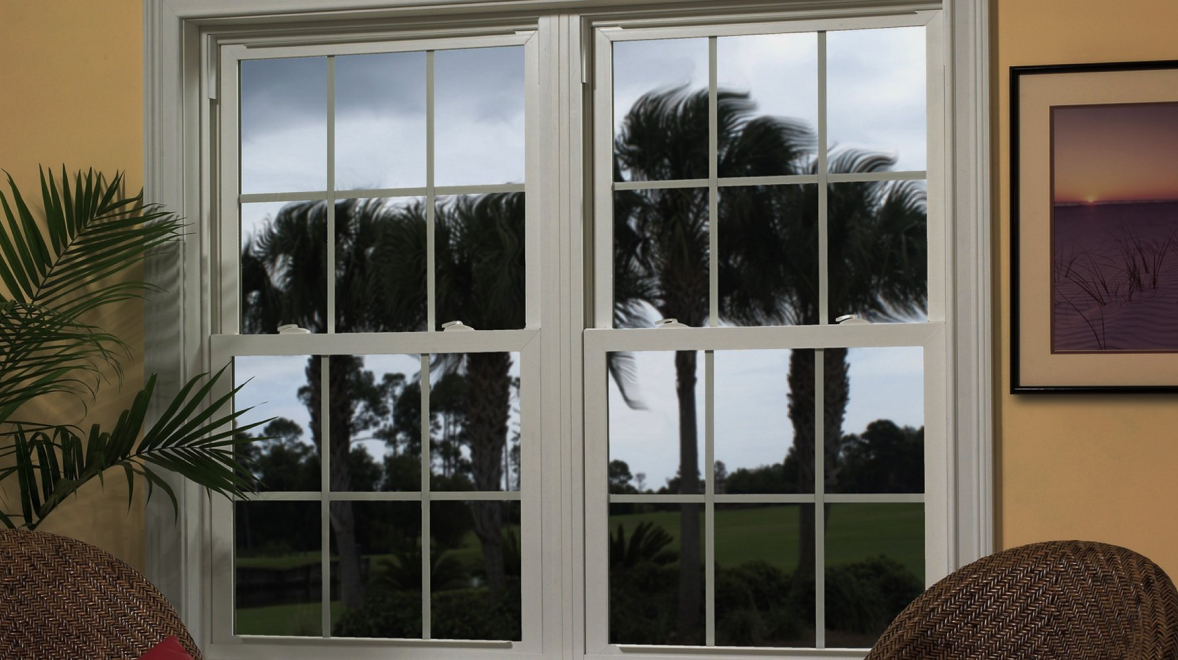 PALM BEACH Quality IMPACT WINDOWS on home in Hurricane
